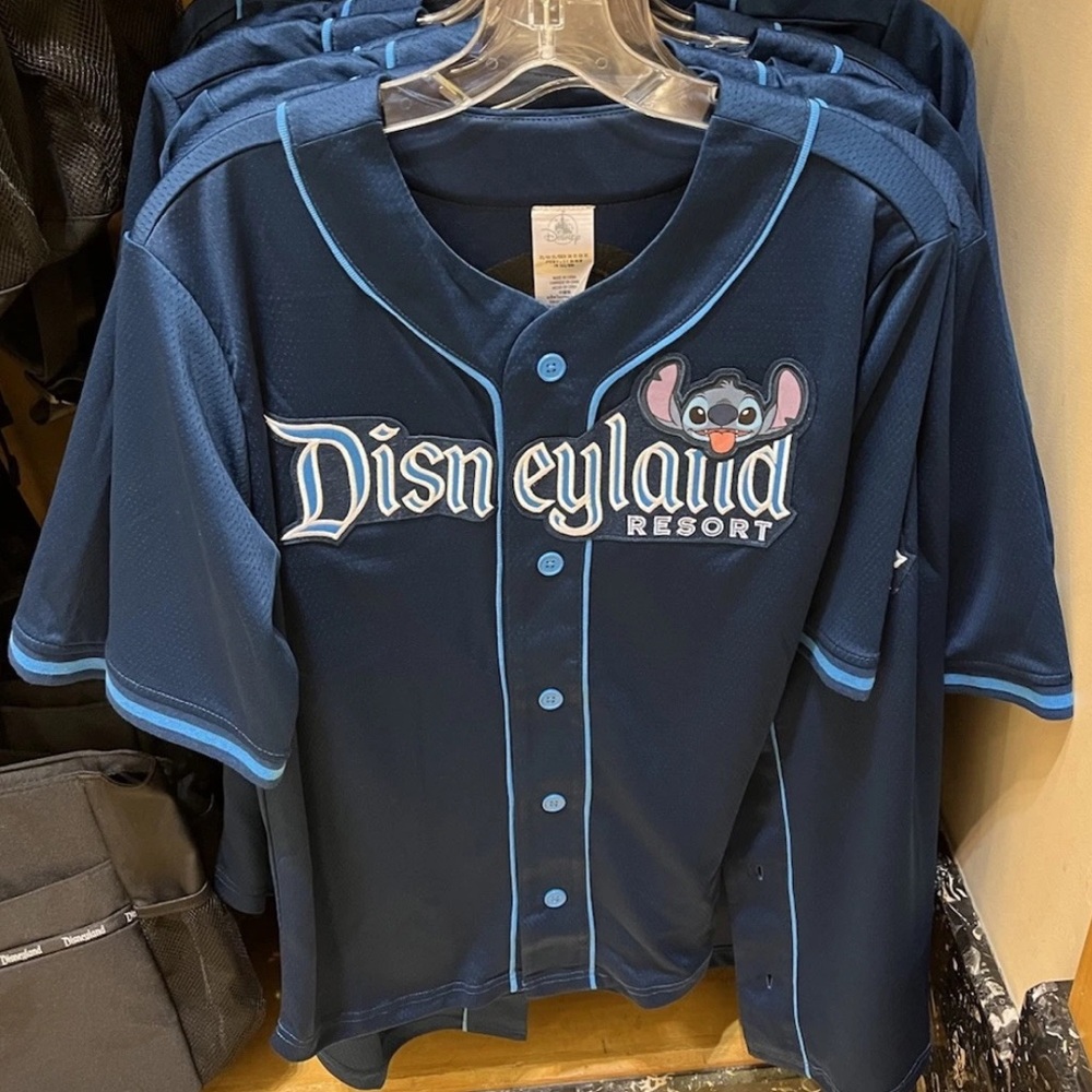 2025 Disney Parks Navy Blue Stitch 626 Disneyland Baseball Jersey